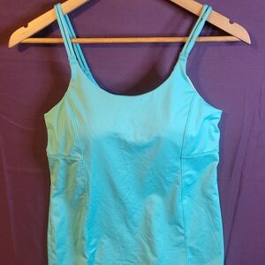 Athleta Light Blue Tankini Top. Size 36C